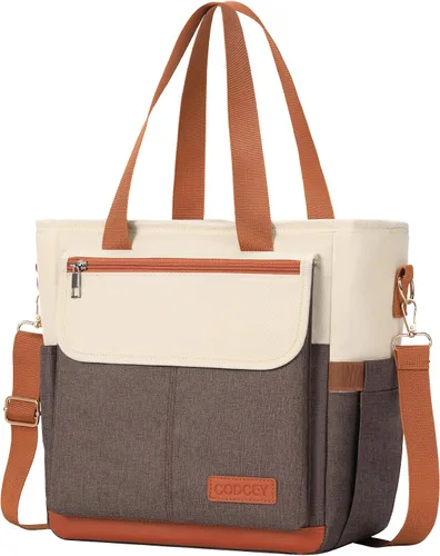 Vista 8 de Lonchera Bolsa de Almuerzo para Mujeres, Bolsa Térmica de Almuerzo a Prueba de Fugas para Mujeres, Bolsas Grandes de Almuerzo Tipo Tote para Adultos