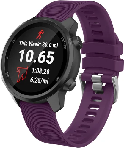 Vista 15 de ISABAKE - Correa de reloj de 0.787 in para Garmin Forerunner 245 645/Vivoactive 3/Venu Sq Negro