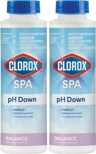 Vista 6 de Clorox® Pool&Spa™ Spa pH Down, Baja el pH en el agua del spa, Seguro para todos los tipos de spa, 22 onzas (Paquete de 1)