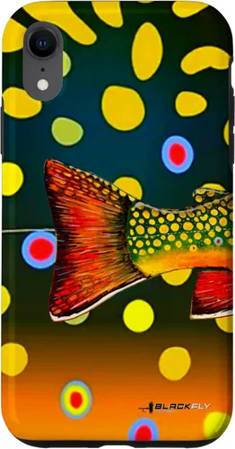 Vista 25 de Brook Trout Fly Fishing Trout Skin Phone Case by Black Fly Case for iPhone 17