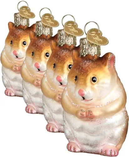 Vista 8 de Old World Christmas Koala Bear - Adorno de cristal soplado para árbol de Navidad, decoración navideña artesanal, colección de animales salvajes