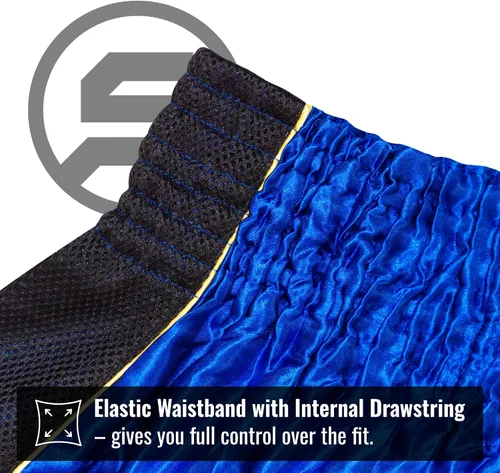 Vista 4 de Pantalones cortos clásicos de Muay Thai para hombres y mujeres, boxeo, kickboxing, alto grado, artes marciales mixtas, ropa de entrenamiento