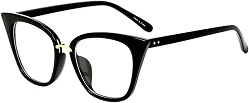 Vista 2 de Gafas de miopía para mujer con marco elegante -0.50 a -4.00 Negro