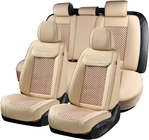 Vista 24 de Coverado - Fundas impermeables para asientos de coche, fundas delanteras para asientos de coche, 2 en 1, fundas protectoras para asientos de coche