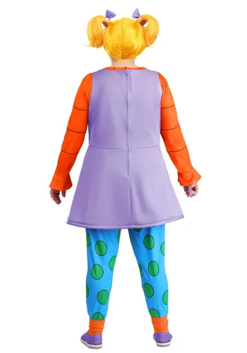 Vista 2 de Disfraz de Mujer Angelica Nickelodeon Rugrats Talla Plus Size Multicolor