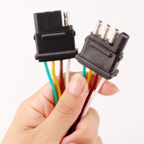 Vista 4 de Kinstecks Arnés de extensión de cable de remolque de 4 pines de 60 pulgadas para luces de remolque de barra de luz de portón trasero LED y otros usos