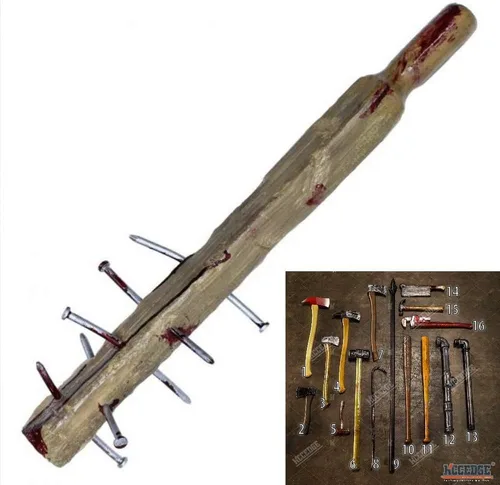 Vista 7 de KCCEDGE BEST CUTLERY SOURCE - Utilería de espuma para Halloween, en muchas formas: espada, hacha, bate, barreta, cuchillo hachuela, llave, martillo