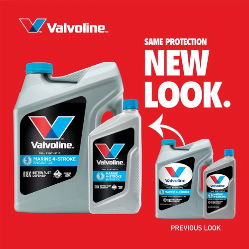 Vista 3 de Valvoline Aceite de motor sintético completo marino de 4 tiempos, 1 galón
