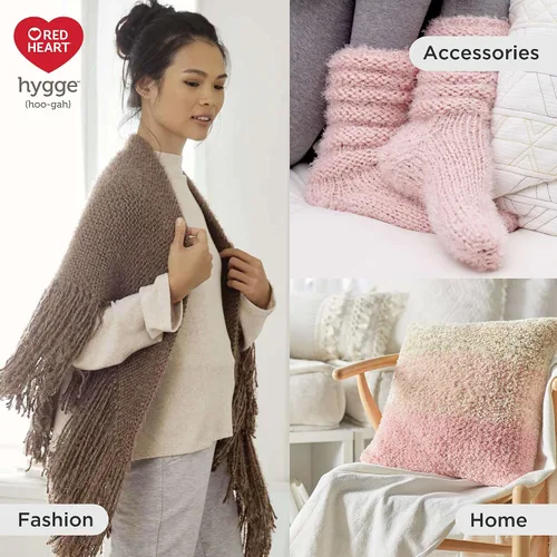 Vista 4 de Red Heart Hygge - Tejer y ganchillo