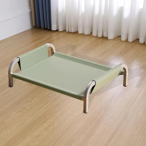 Vista 5 de Cama elevada para mascotas, cama elevada para gatos y gatos, resistente, transpirable, portátil, cómoda, hamaca para mascotas para gatos