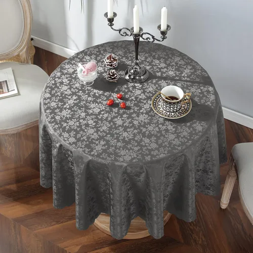 Vista 13 de Jeloris Mantel de Vinilo Impermeable, Mantel Redondo de Plástico Resistente, Cubierta de Mesa de Vinilo Limpiable a Prueba de Derrames y Aceite