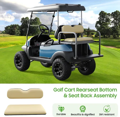 Vista 7 de 10L0L Cojines traseros universales de repuesto para EZGO Club Car Yamaha Golf Cart Cojín asiento trasero dedicado para asientos traseros abatibles