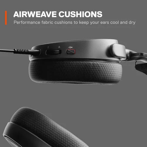 Vista 6 de SteelSeries Arctis 3 - Auriculares para juegos de plataforma para PC PlayStation 5 Xbox One Nintendo Switch - Negro