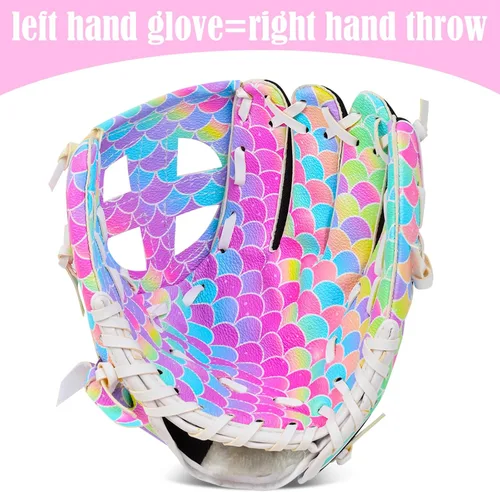 Vista 3 de Guante de béisbol para niños, guantes de sóftbol, guantes de béisbol y sóftbol para niños y niñas, guante de pelota para entrenamiento y juego