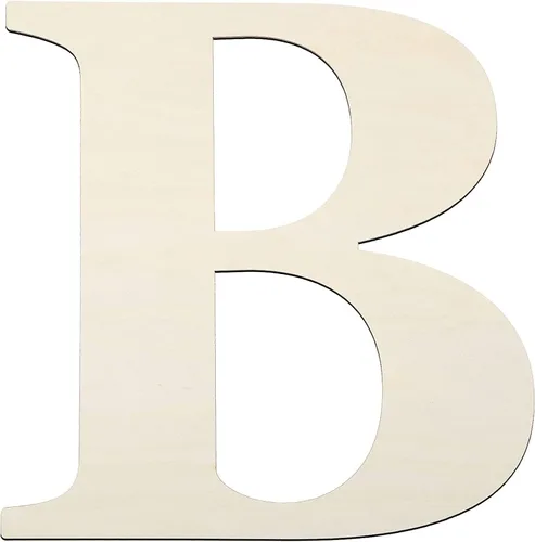 Vista 6 de Letras de madera de 12 pulgadas y letras de madera en blanco de 1/5 pulgadas de grosor sin terminar para pintura, manualidades y decoración de pared