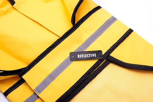 Vista 6 de Fashion Pet días lluviosos Slicker Amarillo Raincoat, XS, Amarillo