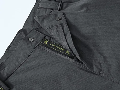 Vista 5 de BASUDAM Pantalones de senderismo Ripstop para hombre ligeros de secado rápido elásticos resistentes al agua bolsillos cargo con cinturón