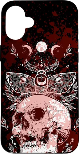 Vista 23 de Death Moth Gothic Dark Witch Occult Wiccan Goth Moon Pattern Case for iPhone 16