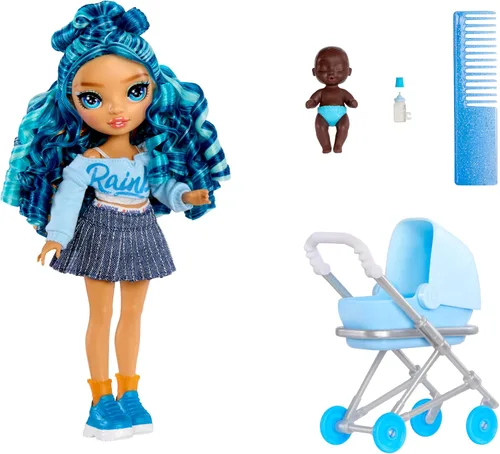 Vista 2 de Rainbow High Jr. High Bestie Babysitters - Skyler Bradshaw, muñeca de moda de 9 pulgadas