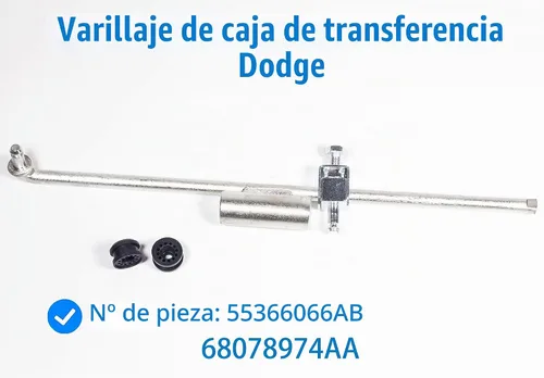 Vista 4 de 55366066AB para Dodge RAM Enlace de Control del Selector de Caja de Transferencia+68078974AA Bujía de Goma 2005 2006 2007 2008 2009 2010 2011 2012
