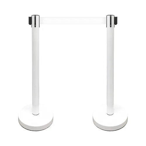 Vista 42 de VIP Crowd Control - Juego de barreras de seguridad con cinturones retráctiles, 91 cm de altura, cinturón de 198 cm y soporte de pared Cinturón
