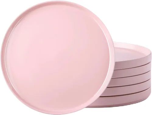 Vista 13 de AmorArc Juego de 6 platos de cerámica, esmalte mate de 8.0 pulgadas para cocina, postre, ensalada, aperitivo, platos pequeños para platos llanos