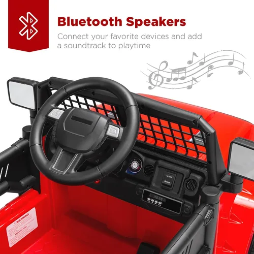Vista 6 de Best Choice Products - Auto de 12 V para niños con control remoto para Rojo