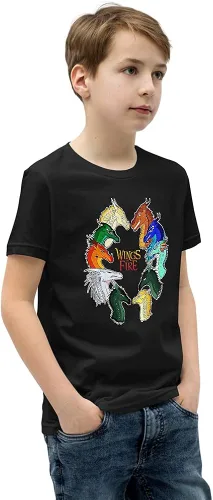 Vista 2 de Graphic Wings of Fire Manga Series Tribus para hombres mujeres niños camiseta