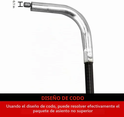 Vista 6 de NIBBI - Cable de acelerador de 71 pulgadas, mini cable de acelerador de Negro