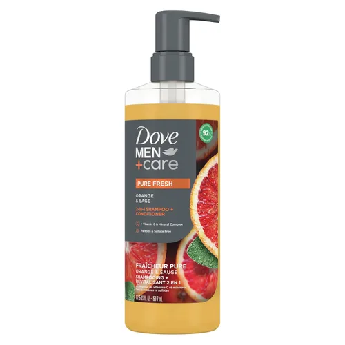 Vista 11 de DOVE MEN + CARE Champú 2 en 1 + acondicionador sándalo y cardamomo, 17.5