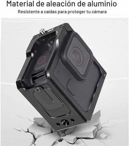 Vista 5 de Marco protector de jaula de aleación de aluminio para Gopro Hero 11 Black