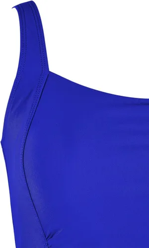 Vista 6 de Firpearl. Traje de baño negro de una pieza para mujer, traje de baño drapeado con control de abdomen.
