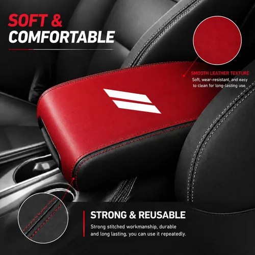 Vista 38 de YOSRTER Accesorios para Dodge Durango 2011-2018 2019 2020 Funda para reposabrazos de consola central, caja interior, decoración de reposabrazos