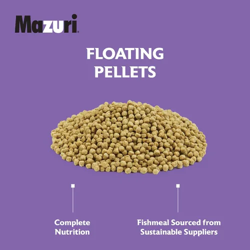 Vista 5 de Mazuri Koi Nuggets Flotantes para Estanque, Alimento Flotante para Peces Koi para Estanques (3.5 LB)