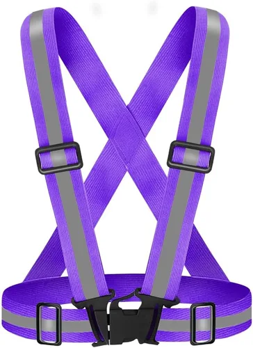 Vista 19 de High Visibility Reflective Vest Safety Vest Running Reflective Gear Adjustable Reflective Vest for Walking,Jogging,Hiking,Night Cycling