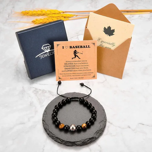 Vista 2 de EPIRORA Regalos para adolescentes, pulseras de fútbol, baloncesto, béisbol, fútbol americano, regalos de cumpleaños para hijo, nieto, hermano
