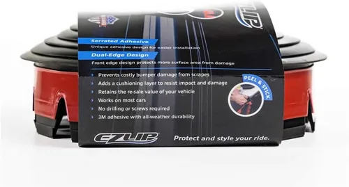 Vista 3 de EZ Lip – Protector de rayado original universal de 8.0 pies para parachoques delantero con placa deslizante de armadura