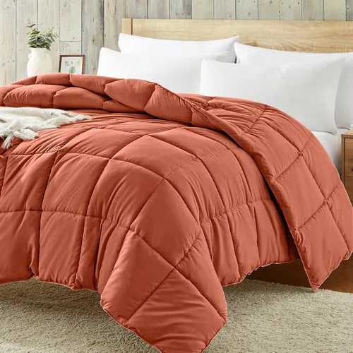 Vista 24 de Homelike Moment Edredón tamaño king - Inserto de edredón beige, alternativa al plumón, edredón ligero para cama king, ropa de cama ligera