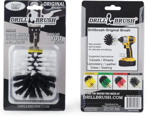 Vista 10 de Drill Brush Fregador eléctrico para taladro inalámbrico Multiuso Medio amarillo