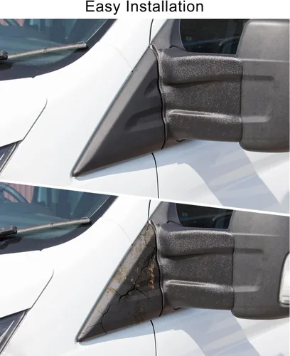 Vista 5 de Espejo retrovisor delantero externo izquierdo A placa triangular para Ford Transit MK8 2014 2015 2016 2017 2018 2019 2020 Reemplazo BK31-V16004-AD