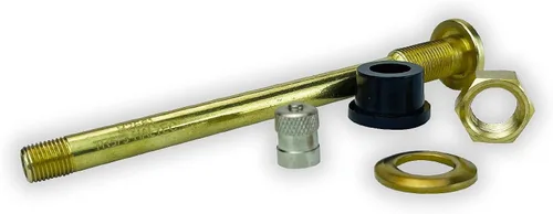 Vista 4 de Haltec Cuatro vástagos de válvula de latón para neumáticos de camión y autobús TR573A de 4 3/8 pulgadas rectos para ruedas de 22.5 y 24.5