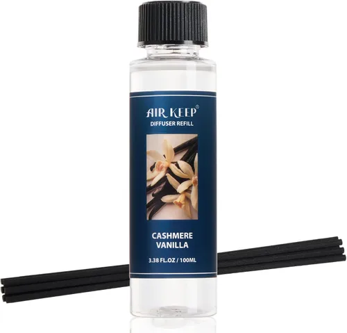 Vista 33 de Airkeep Juego de difusor de varillas – 3.38 onzas líquidas (3.4 fl oz), difusor de aroma de bambú para el hogar, incluye 8 varillas difusoras