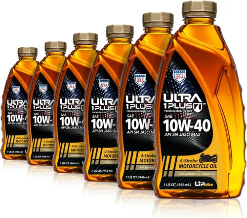 Vista 9 de 4T 10W-40 Aceite para motocicleta sintético completo API SN JASO MA2 - Aceite de motor 10W-40, 3 cuartos Engineered for optimum clutch performance