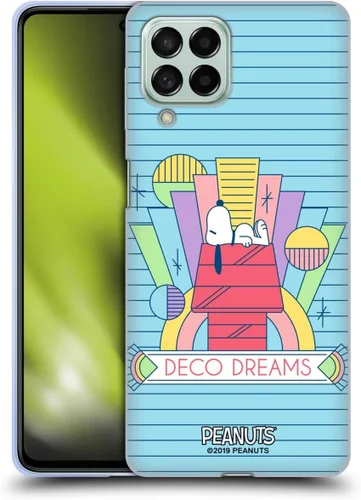 Vista 193 de Head Case Designs Snoopy Deco Dreams - Funda de gel con licencia oficial de Peanuts Blue Pattern [protección de grado militar] compatible con Google