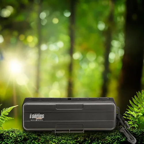 Vista 4 de SKB Cases iSeries - Funda rígida para exteriores, impermeable, con flecha, cabeza ancha, para acampar al aire libre, pesca y caza, color negro
