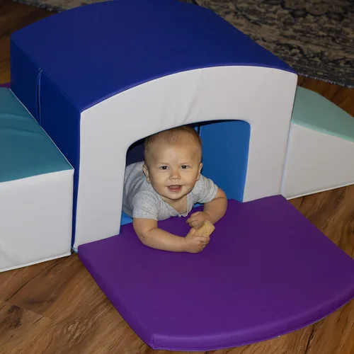 Vista 5 de FDP SoftScape Playtime Grow-n-Learn - Escalador de túnel para niños pequeños