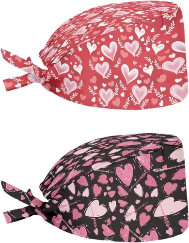 Vista 125 de Babrukda Paquete de 2 gorras con banda para el sudor ajustable con lazo en la espalda, gorro divertido