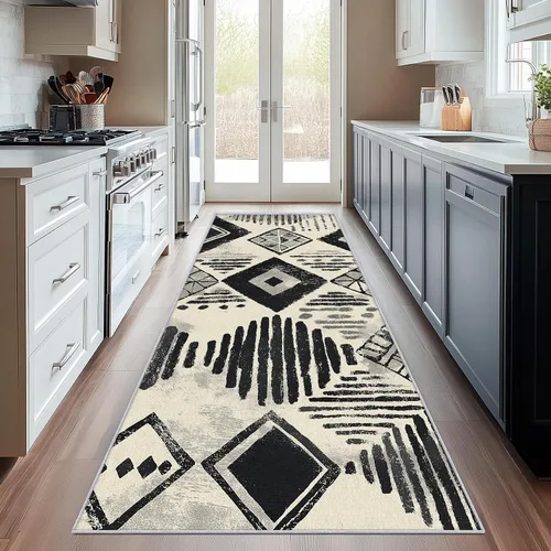 Vista 12 de Aztec Runner Rug 2x6 - Hallway Runner Rug Southwest Native American Rustic Boho Ethnic Retro Pattern, Non Slip, Washable, Aztec Home Decor Carpet