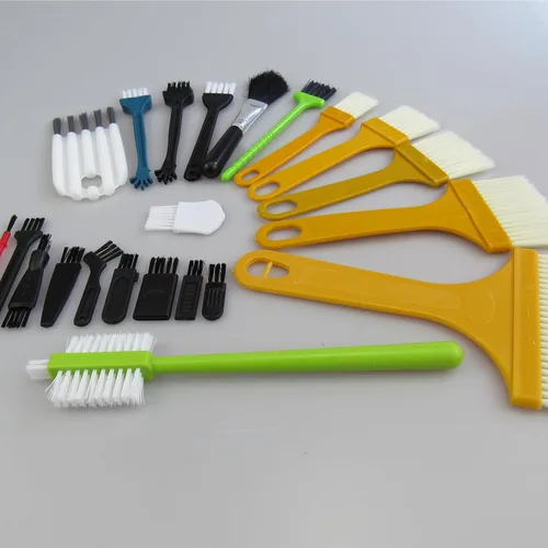 Vista 6 de CRAFNEW - Juego de 22 cepillos de limpieza pequeños, kit de cepillos de limpieza electrónicos Ideal para limpiar teclados de computadora