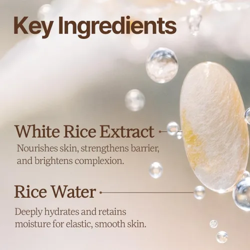 Vista 3 de Mascarilla facial de lavado de arroz l Ingredientes cosechados nacionalmente, iluminador y calmante l Producto de Corea - 3.38 onzas líquidas (arroz)